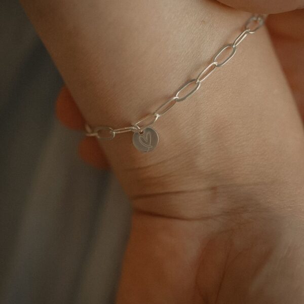 Armband-hartje-zilver