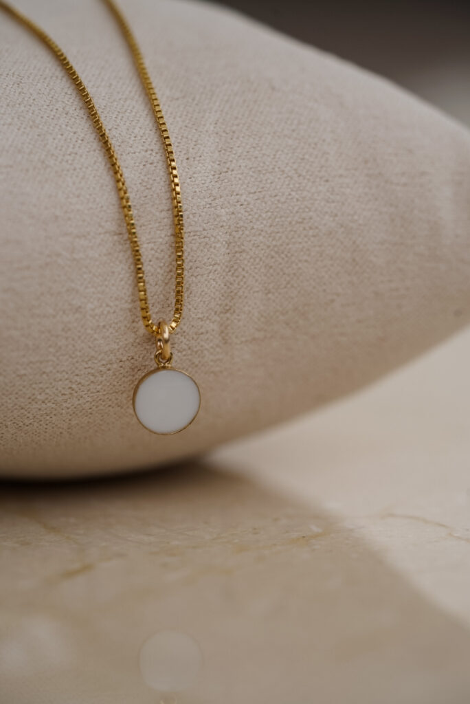 Moedermelk ketting goud