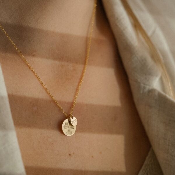 Ketting goud twee hangers