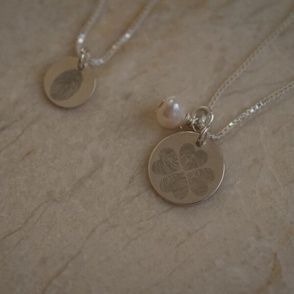 Ketting vingerafdruk parel