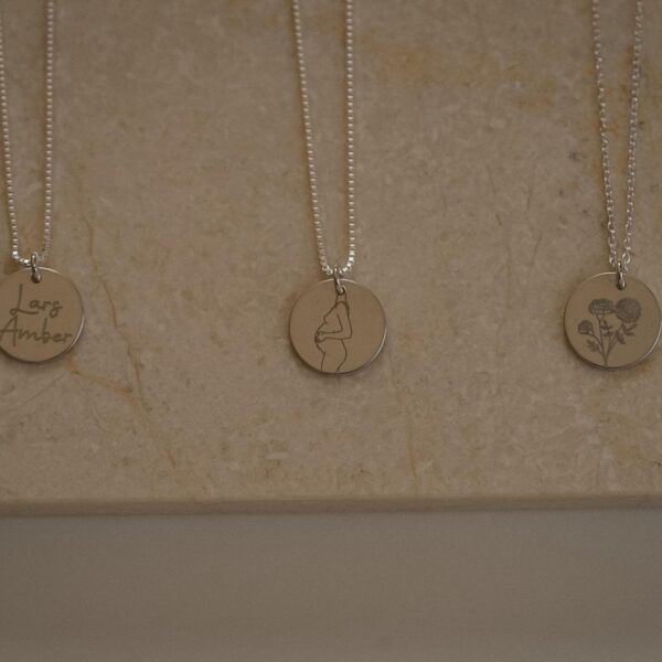 Zilveren ketting hanger - eigen ontwerp