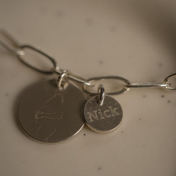 Namen armband zilver