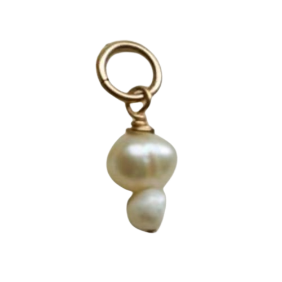 Hanger-oorbel-dubbel-parel ZA