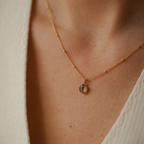 Haarlok-ketting-goud