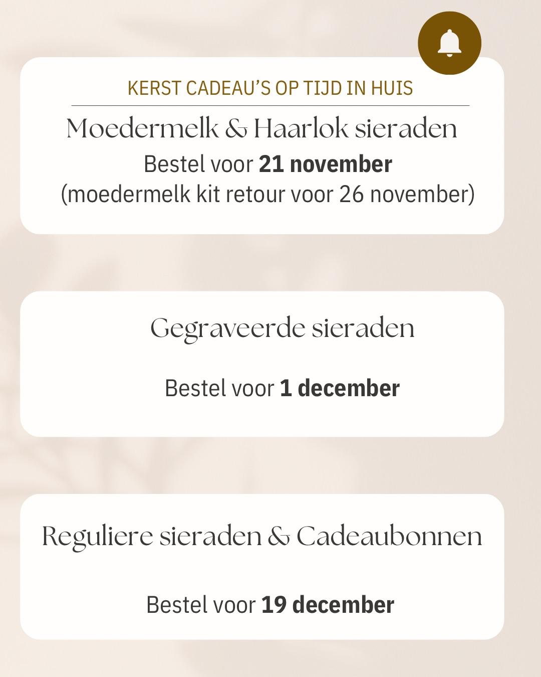 Kerst deadline informatie